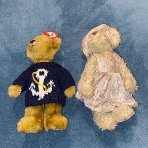 TY beanie bears set‎ of 2 Darlene and salty
